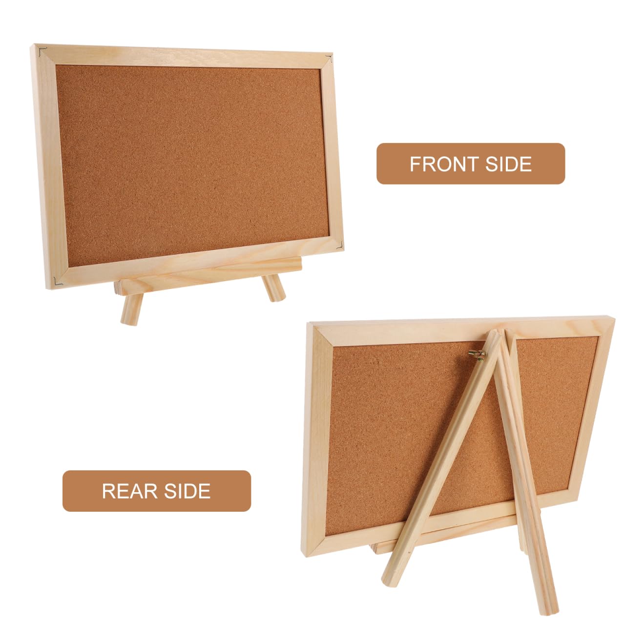 Amazon | GATHINESS コルクボード 卓上 スタンド付き 30×20cm 両面